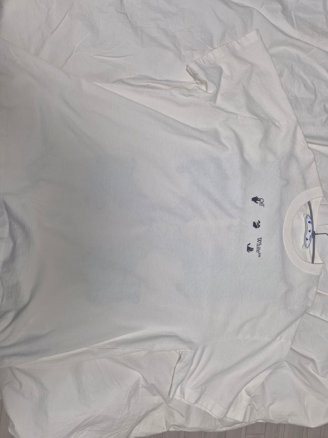 오프화이트 반팔 화이트 M 상품이미지2