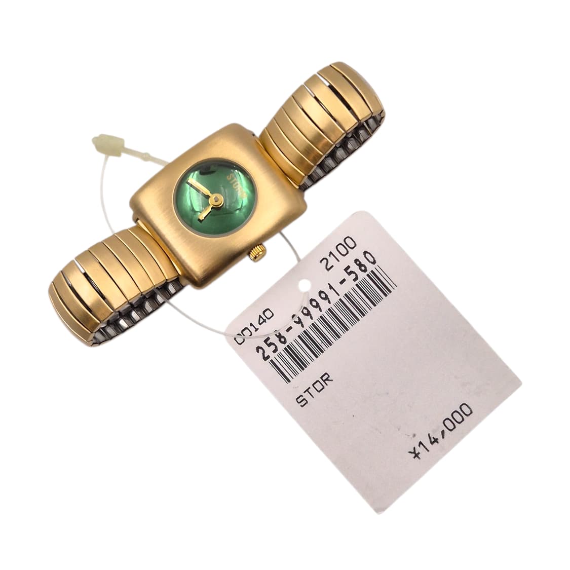 90s 영국 스톰 그린 스퀘어 반구 팔찌 시계 상품이미지2