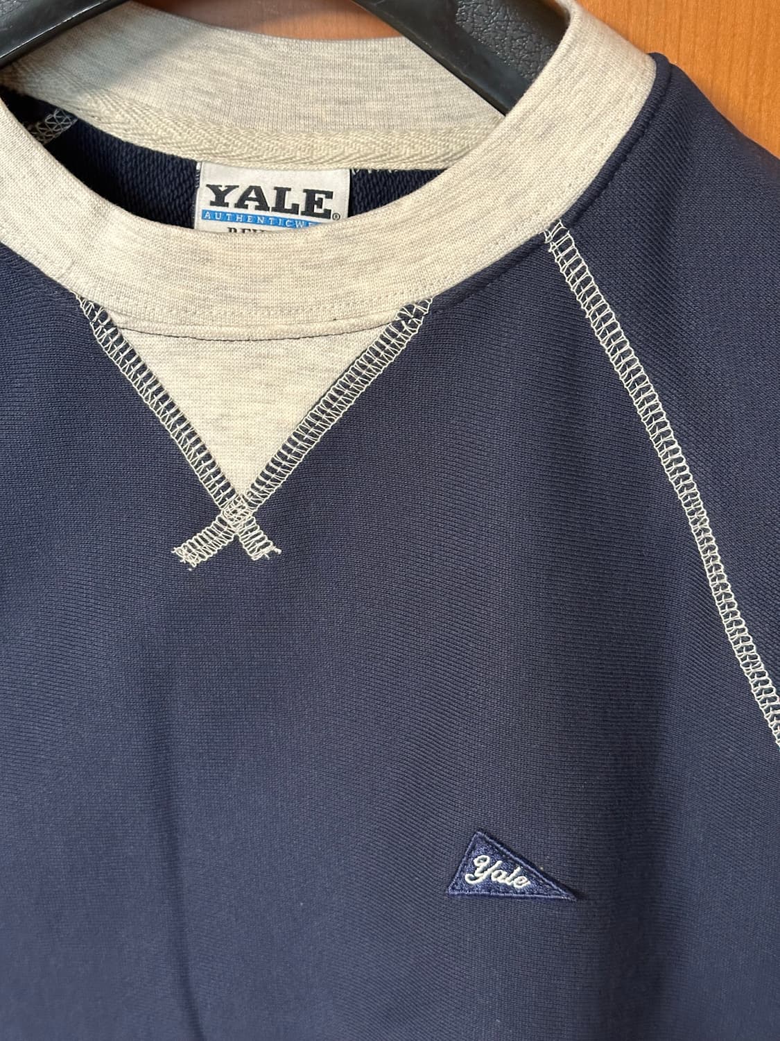 STITCH CREWNECK NAVY/OAT 상품이미지3