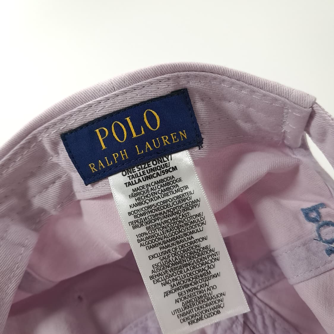 CK428 L 폴로 로얄블루 포니 라벤더 볼캡 모자 상품이미지8