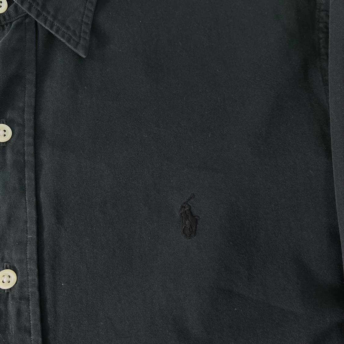 105 폴로랄프로렌 블랙 코튼 셔츠 상품이미지3