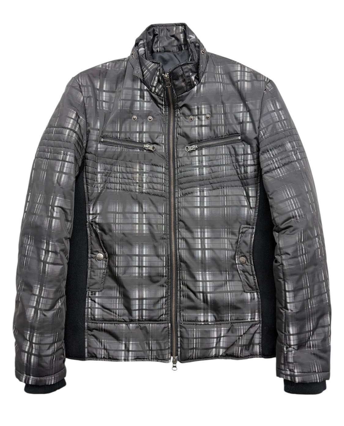 시멘틱 디자인 리브드 패딩 자켓 상품이미지4