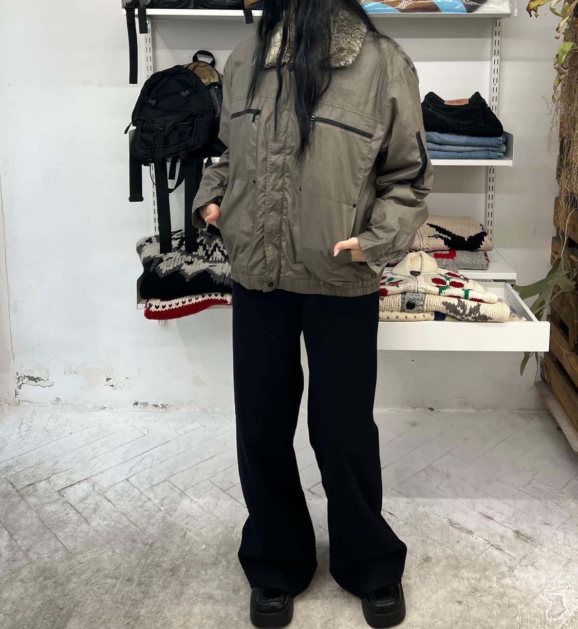 빈티지 봄버 자켓 상품이미지9