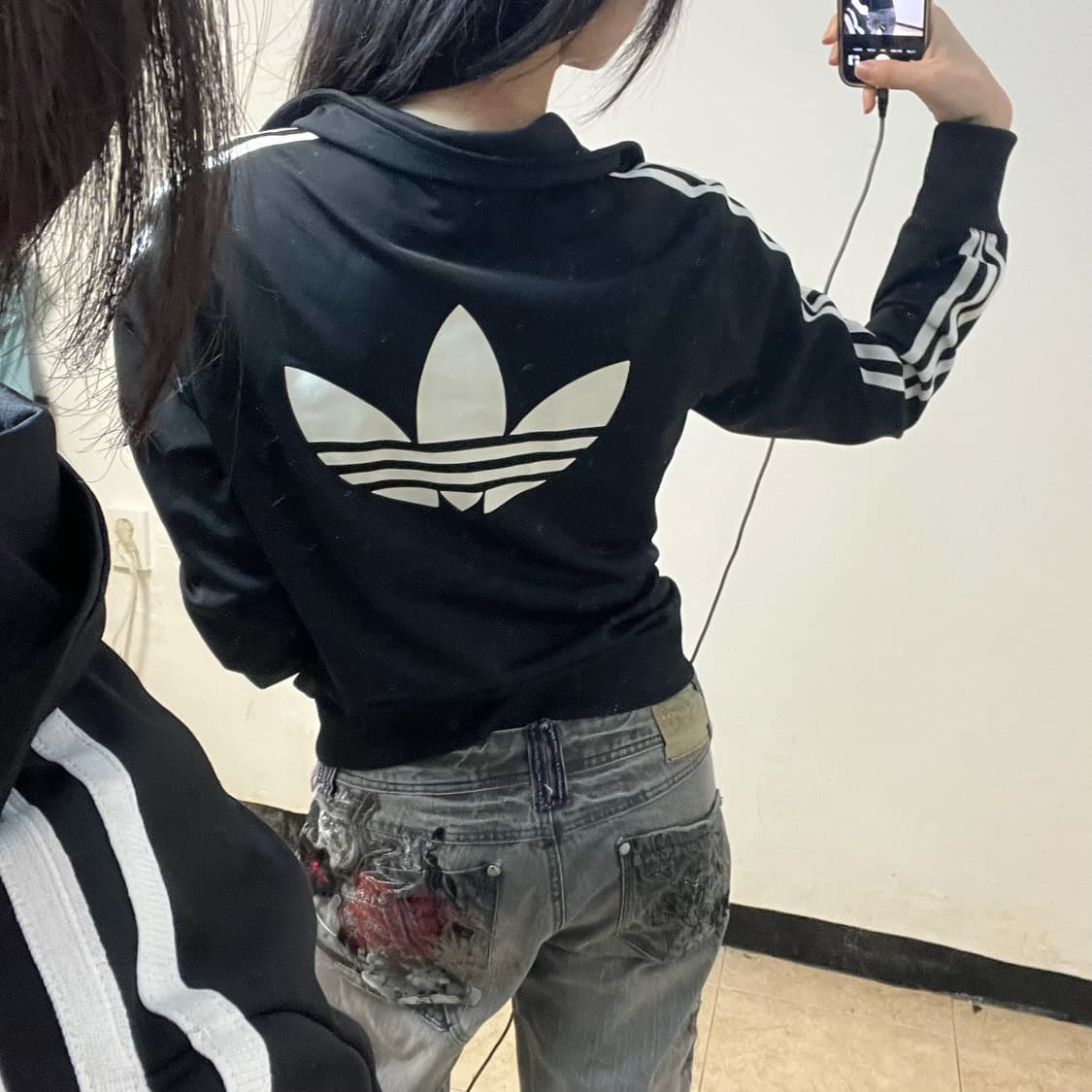 Adidas black firebird jersey 상품이미지3