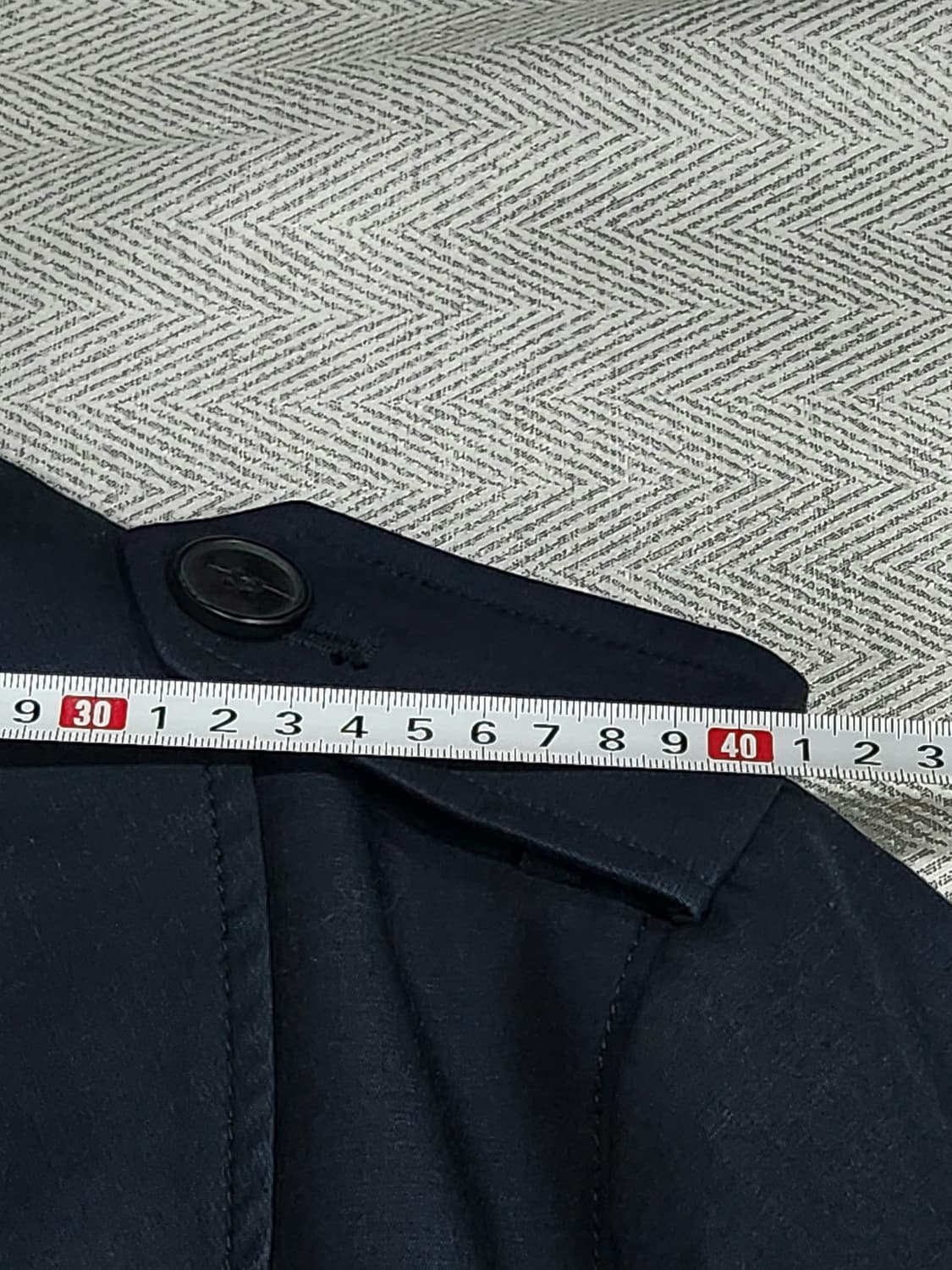 [77] J BY 제이바이 롱 트렌치 코트 여성 77 네이비 상품이미지10