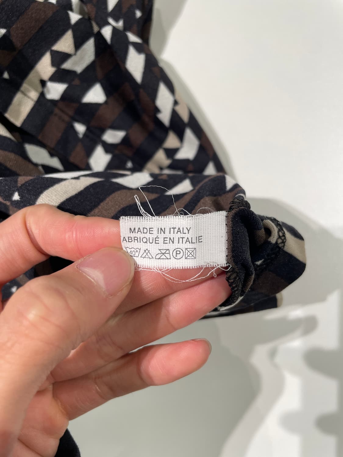 펜디 브라운 주카 패턴 스트라이프 폴리아미드 미디원피스 상품이미지9