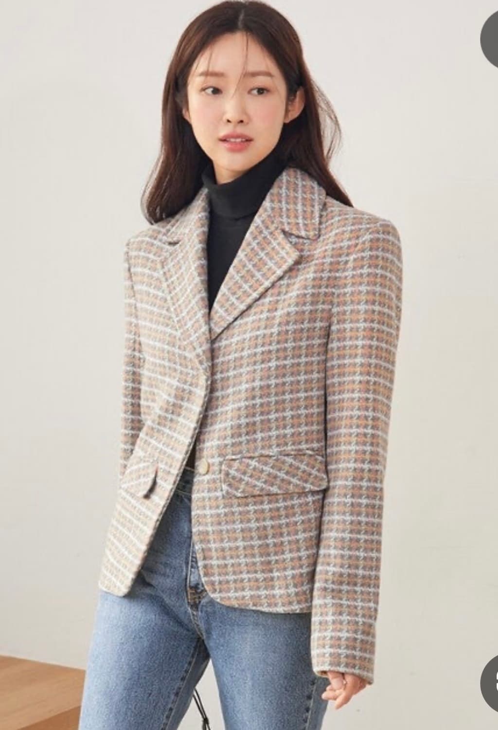 시티브리즈 울 체크 자켓 상품이미지3