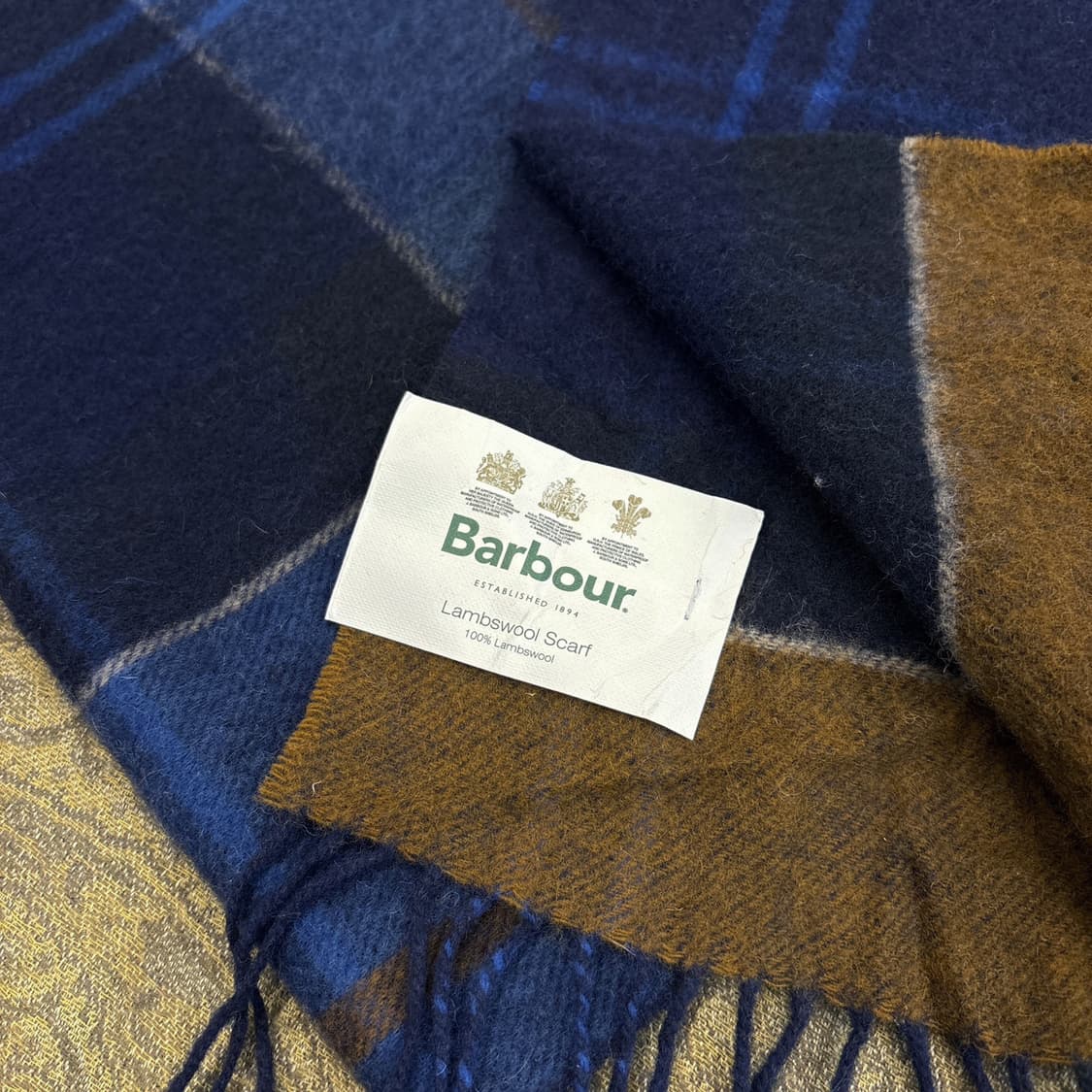 바버 헤리티지 시티웨어 빅체크 와이드 울머플러 데드스탁 N273 상품이미지3