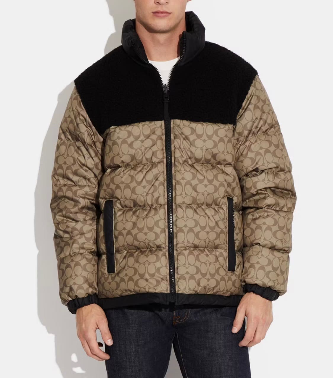 코치 남성 시그니처 로고 패딩 상품이미지1