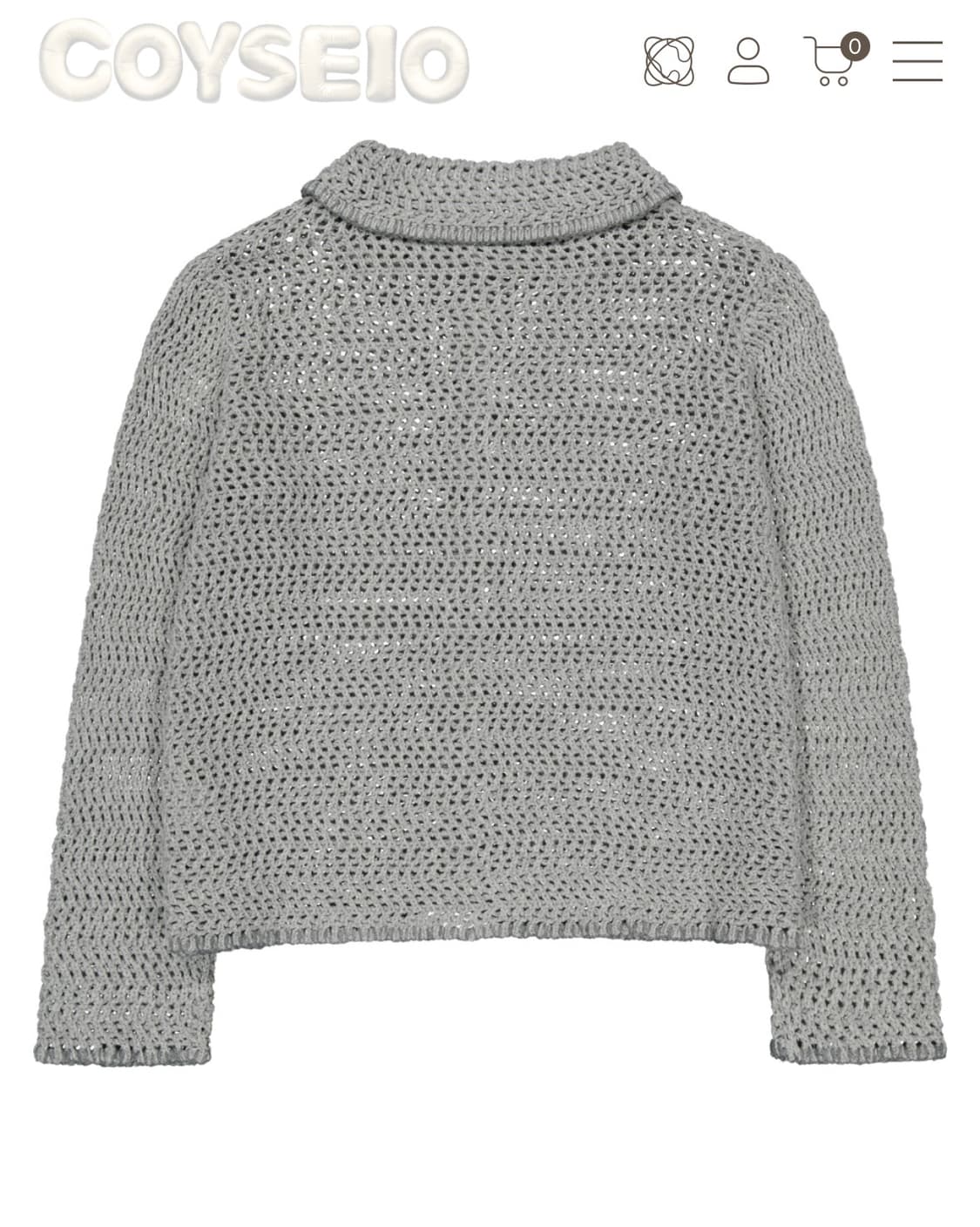 Coyseio NET KNIT CARDIGAN GREY size1 상품이미지2