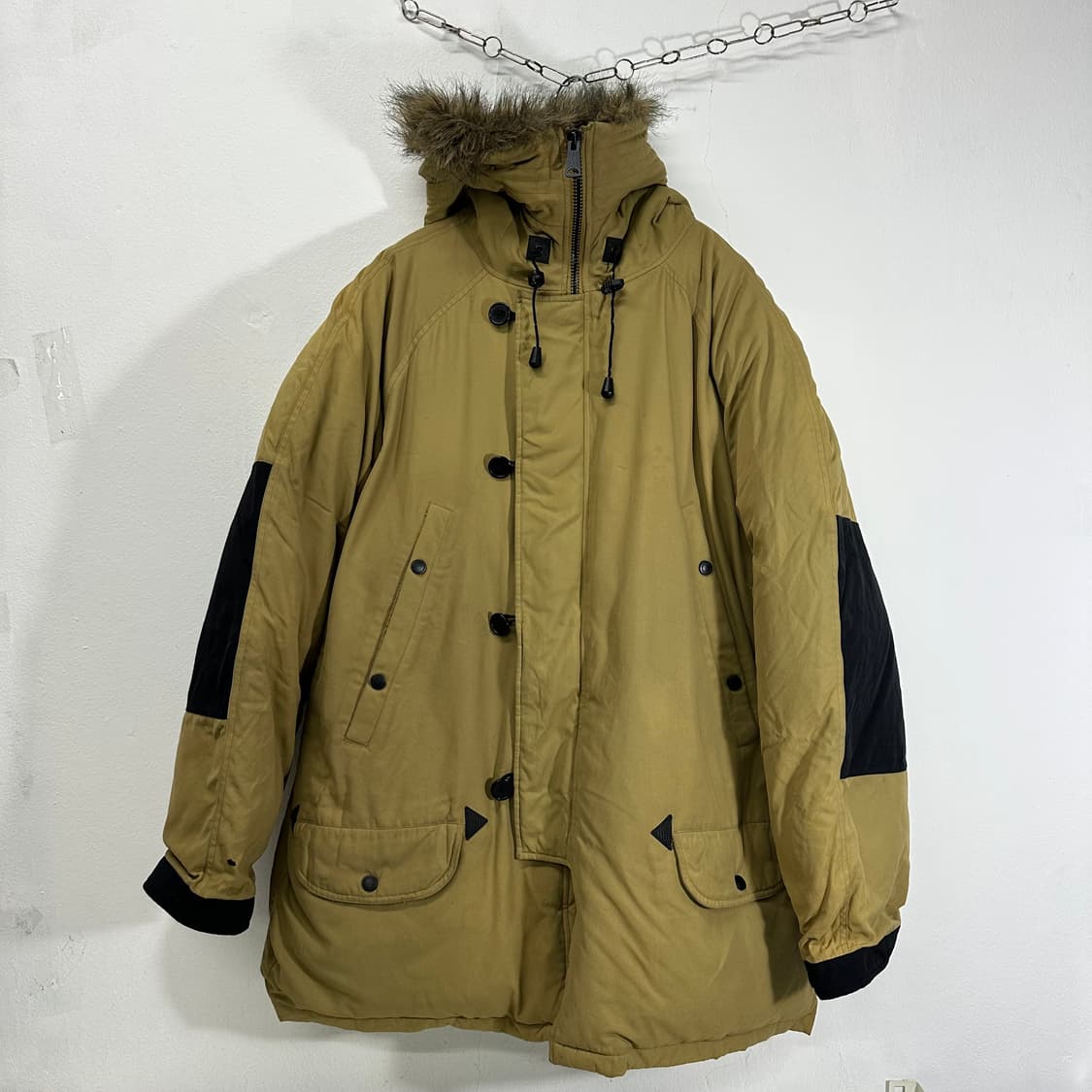 L 폴로 진스 베이지카키 N3B 야상 패딩 상품이미지1