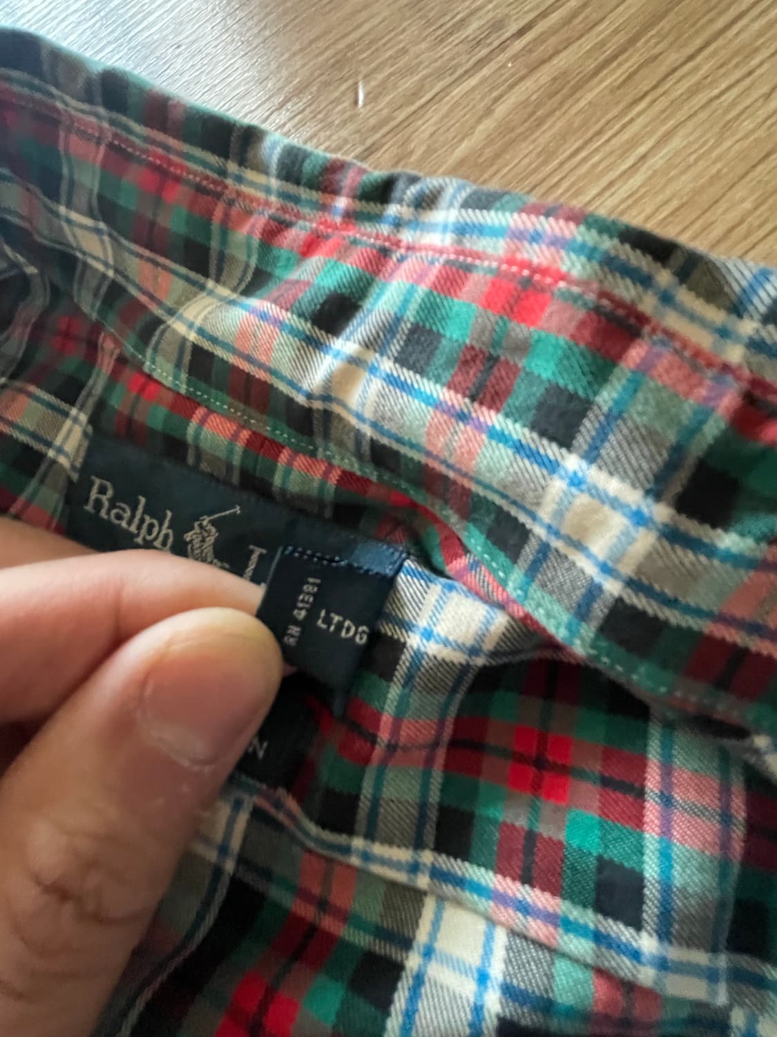 폴로 랄프로렌 블레이크 체크 셔츠 XL 상품이미지3