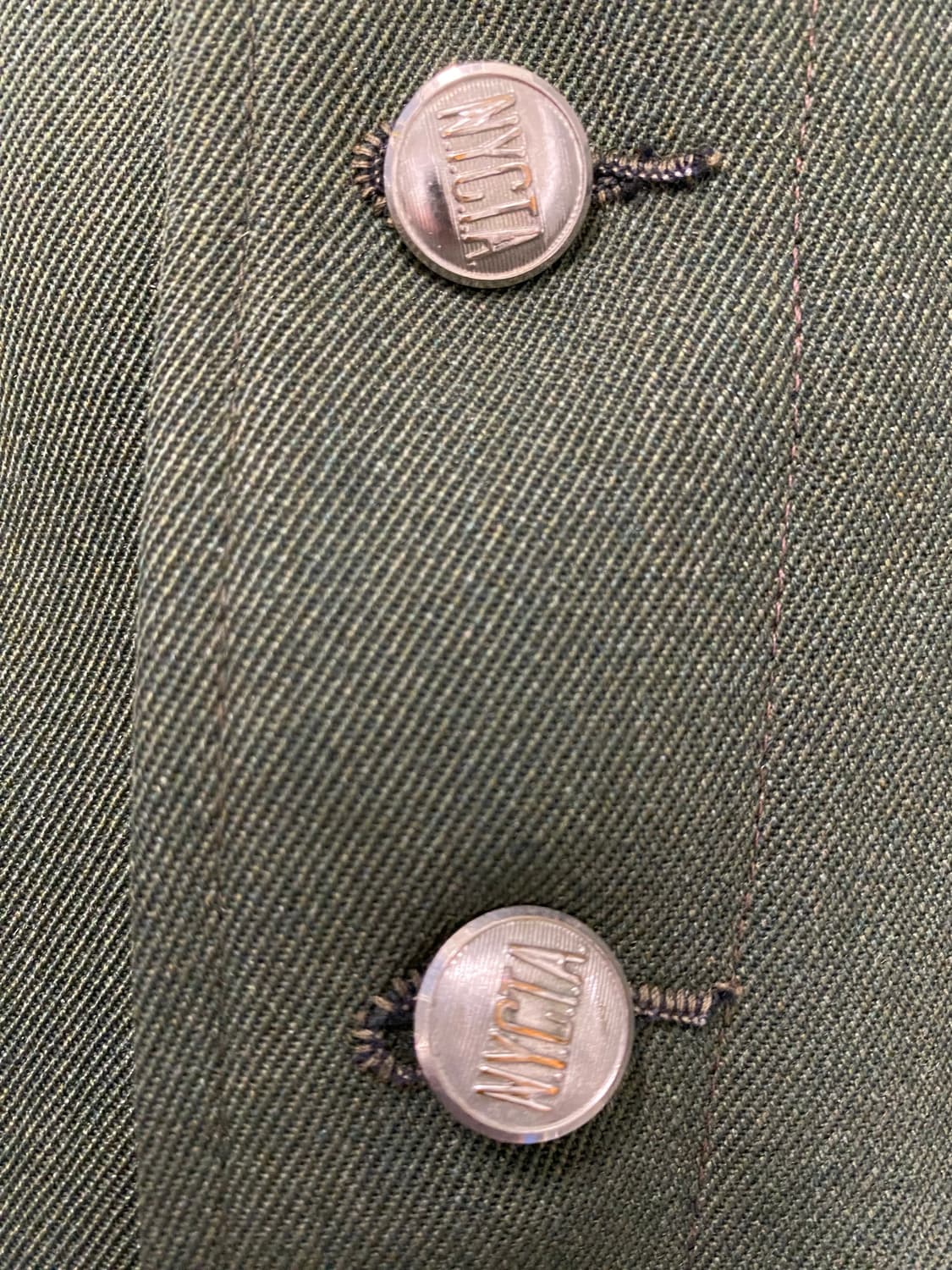 빈티지 NYCTA / MABSTOA 유니폼 자켓 올리브 그린 워크 자켓 상품이미지5