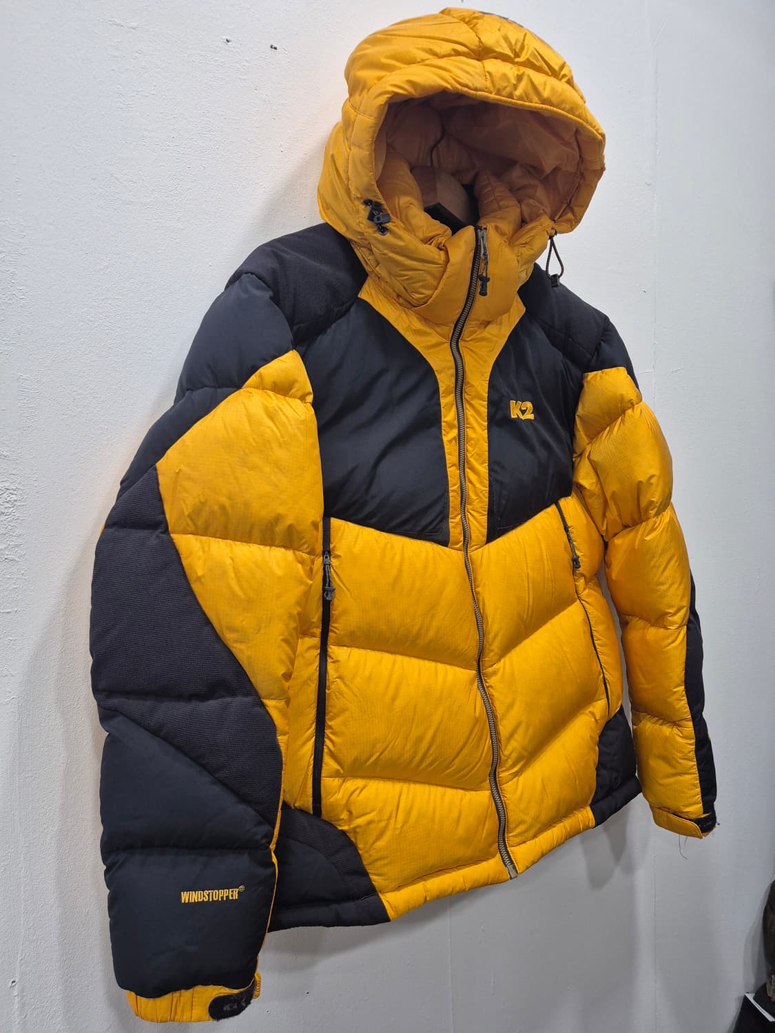 K2 프랑스구스다운 800필파워 윈드스토퍼 빵빵한 패딩 남성 105사이즈 상품이미지2