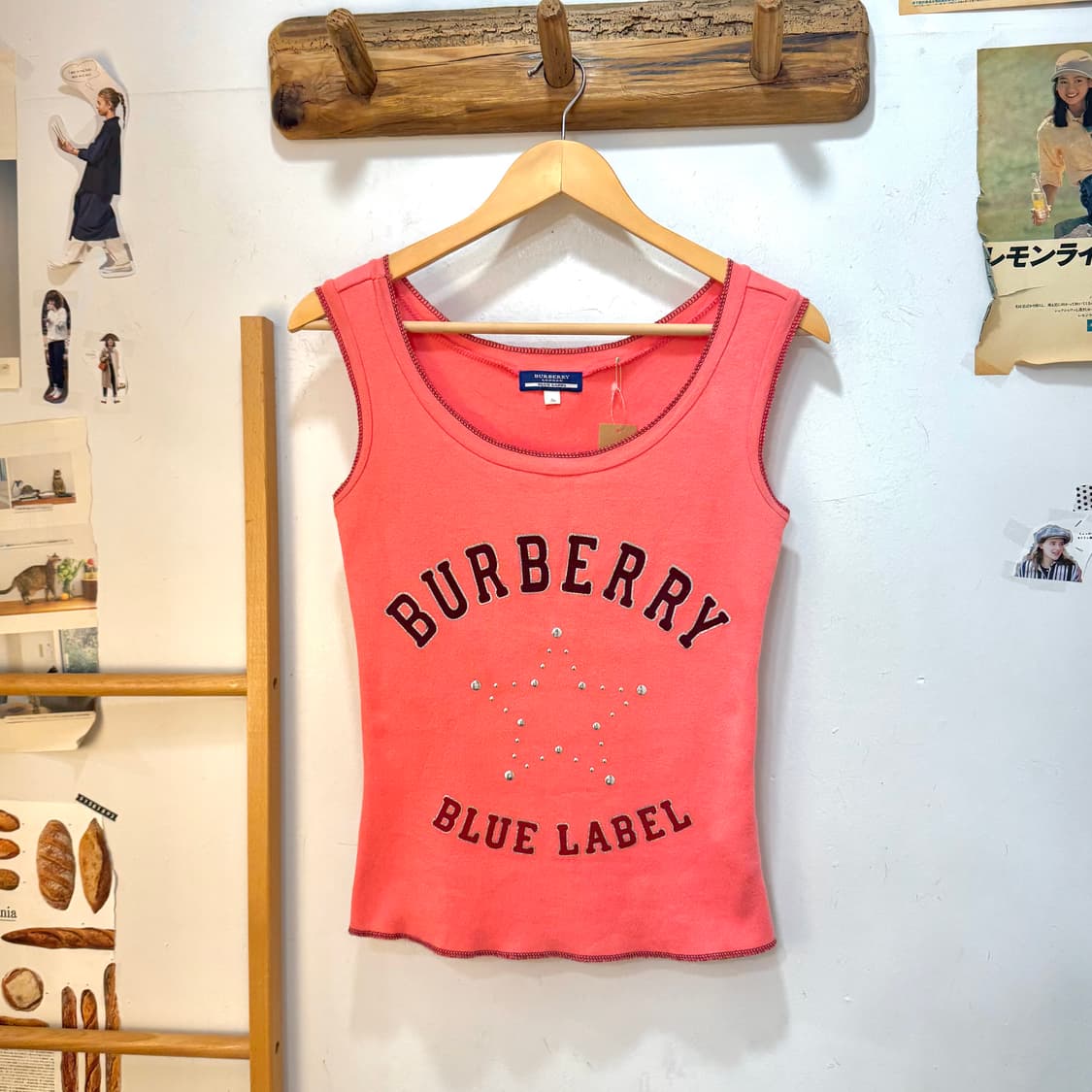 Burberry 버버리 블루라벨 Y2K 별 스터드 슬리브리스 나시 상품이미지2