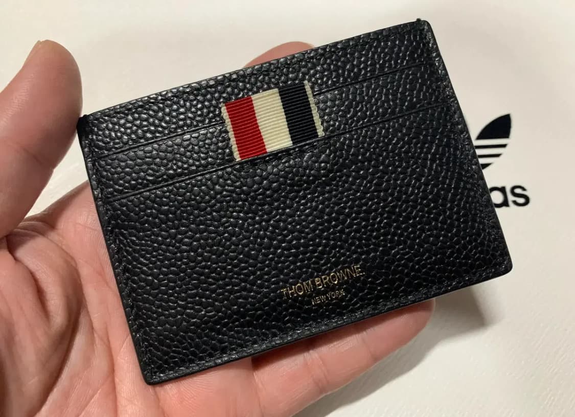 THOM BROWNE 톰 브라운 싱글 카드 홀더(페블 그레인 레더) 상품이미지3