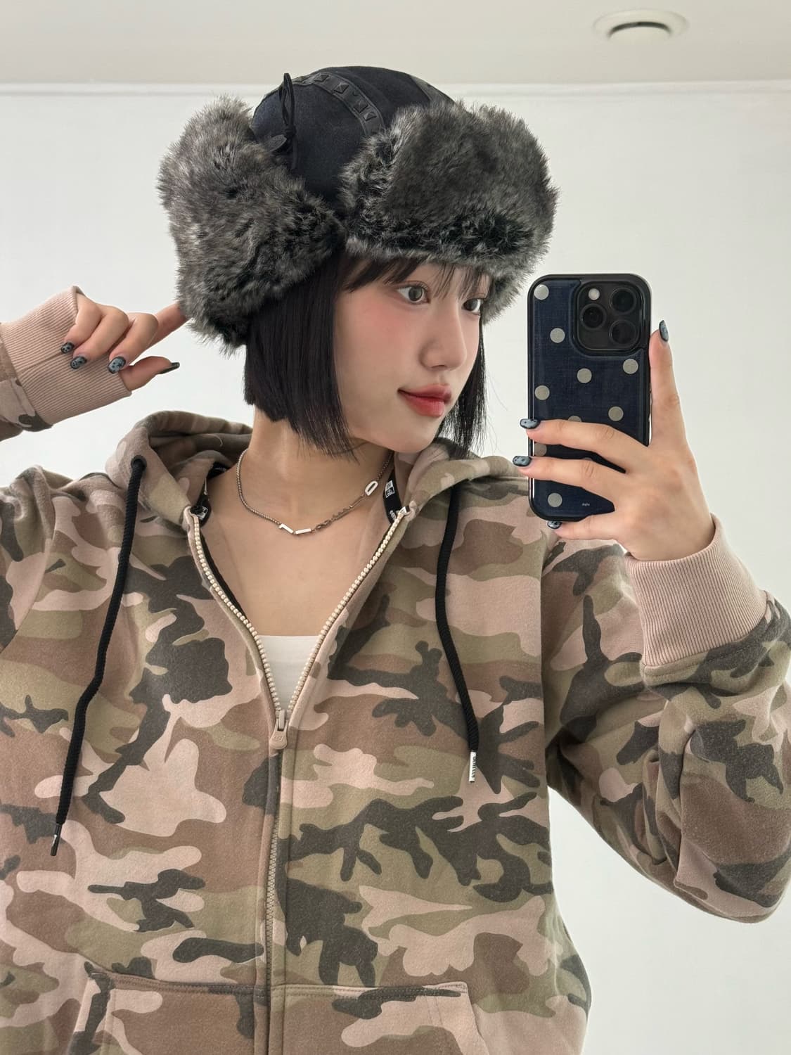 햇츠온 블랙 스터드 트루퍼햇 상품이미지4