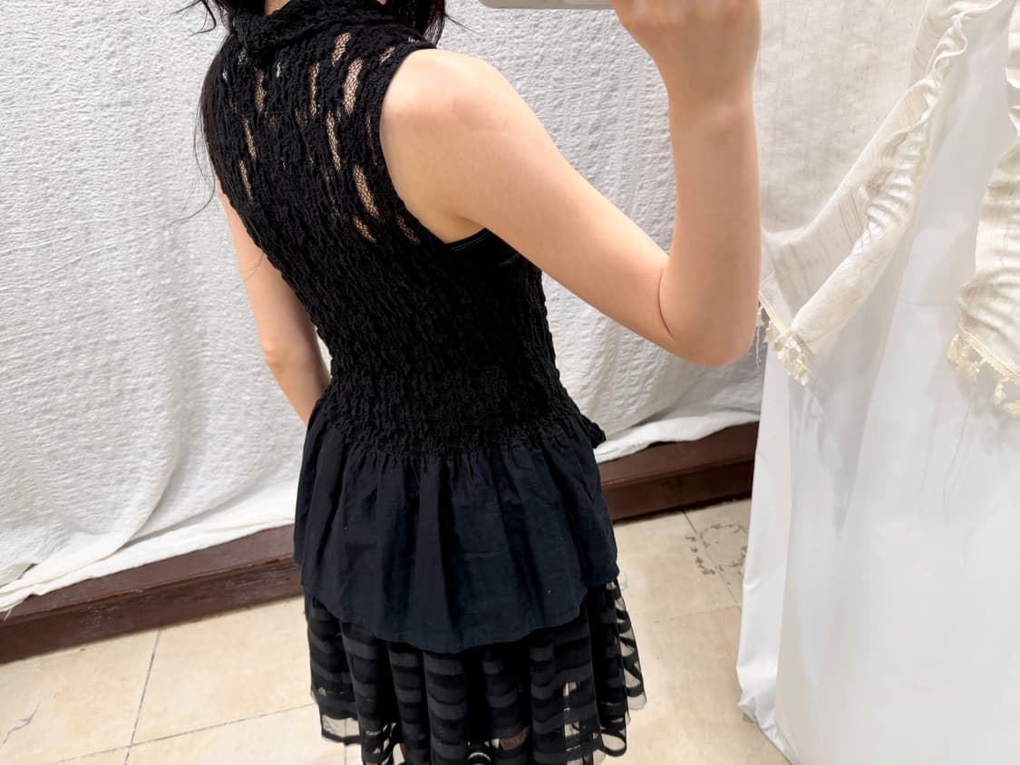 Veiled Noir Top 상품이미지5
