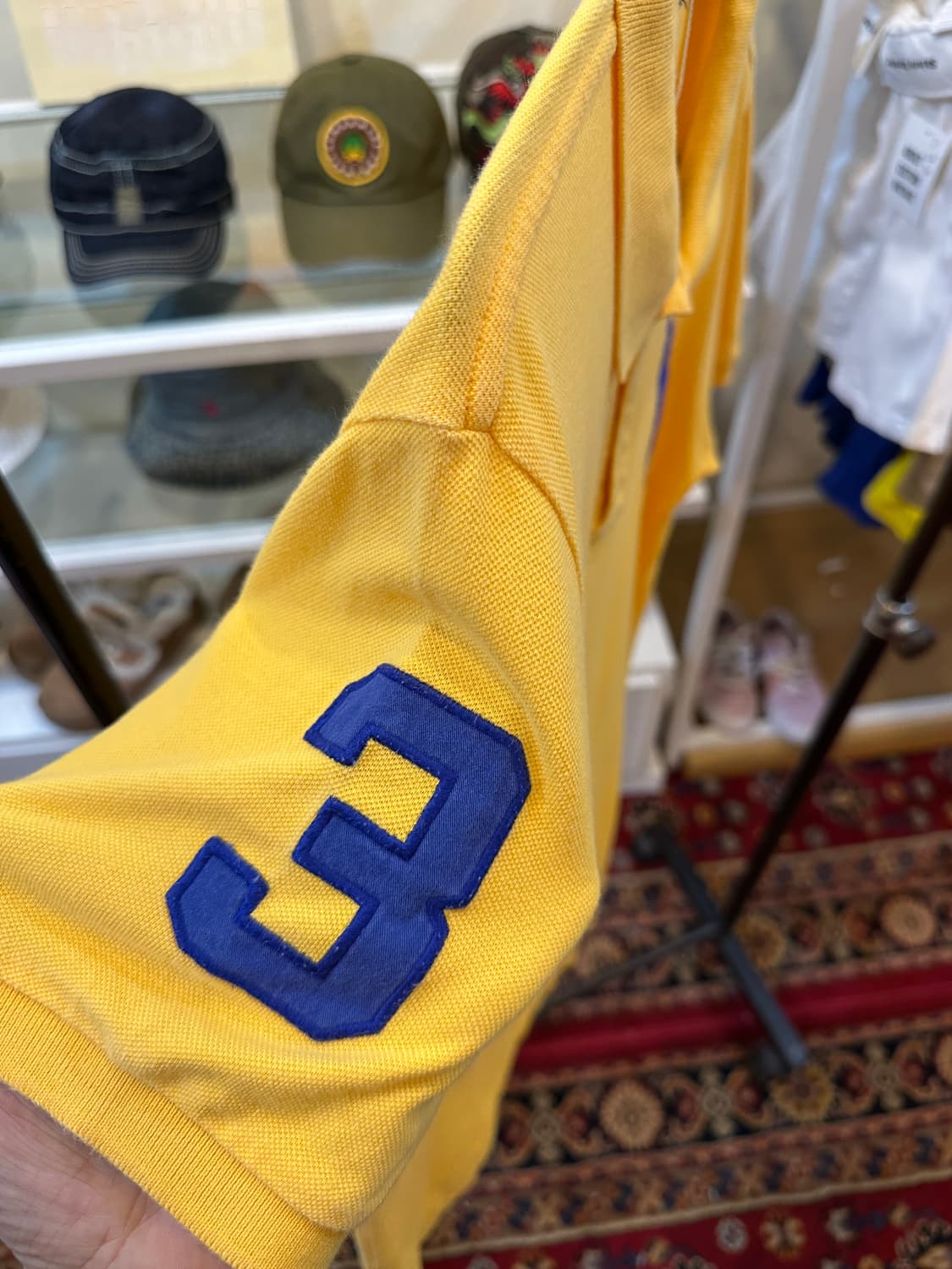 폴로 랄프로렌 빅포니 반팔 카라티 옐로우 XL 상품이미지3