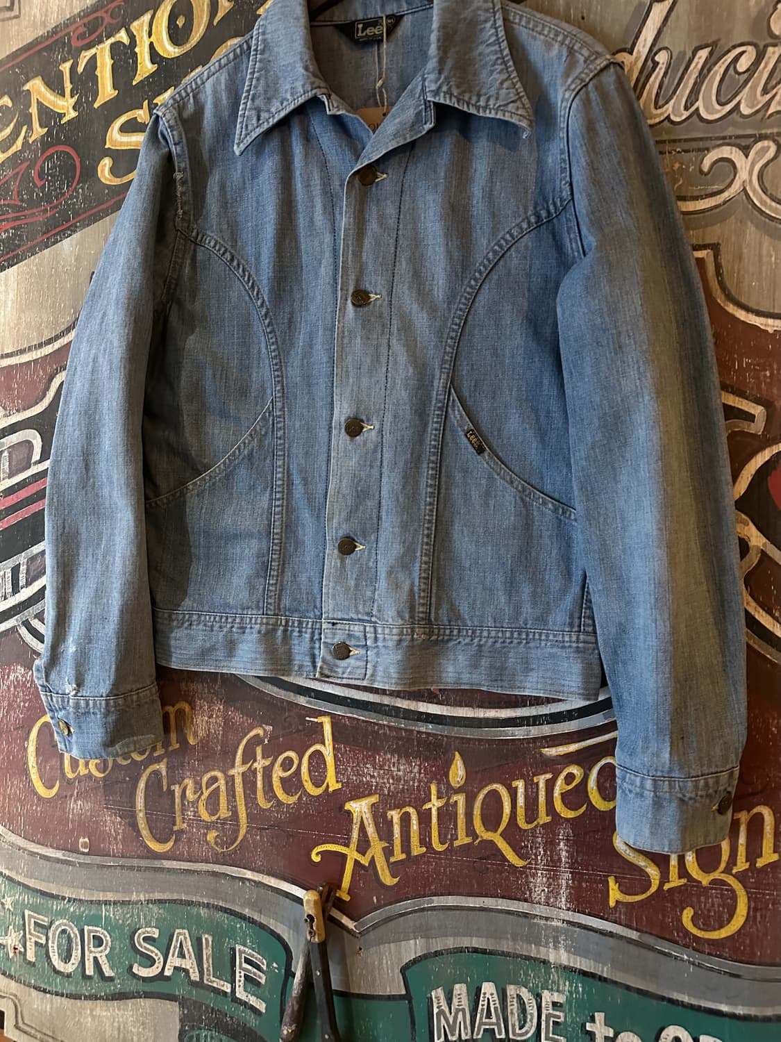 70s USA Vintage Lee Western Denim Jacket 상품이미지4