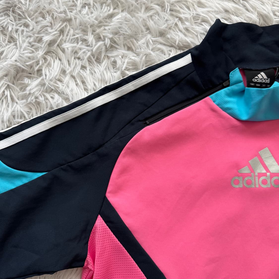 ADIDAS 일본빈티지 나일론반팔 아디다스 빈티지반팔 기능성반팔L 100 상품이미지1