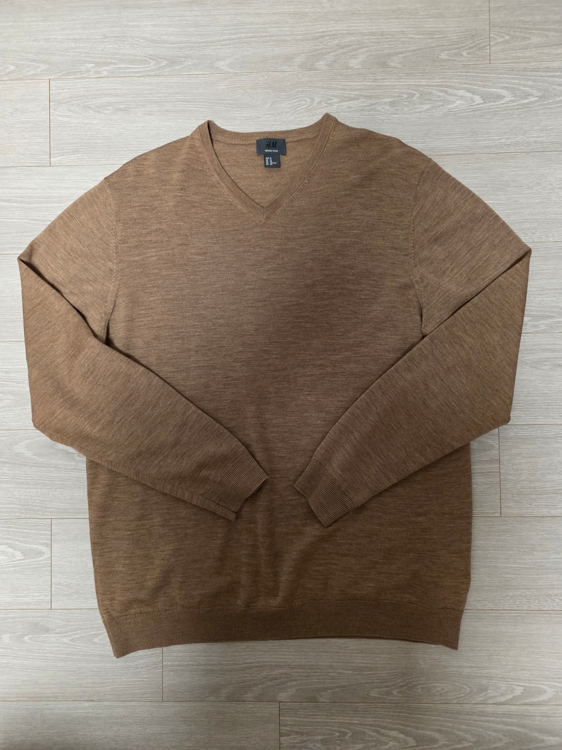 H&M 메리노 울 브이넥 니트 XL
 상품이미지1