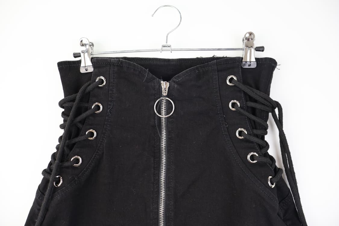 Jpn Black detail Mini Skirts 상품이미지6