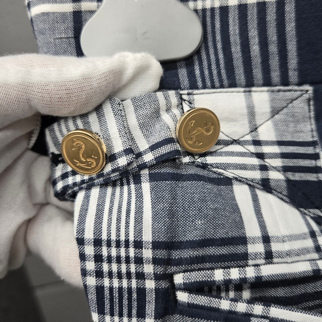 새상품 / 톰브라운 RWB 암밴드 체크 블레이저 수트 정장 셋업 2&1 상품이미지7