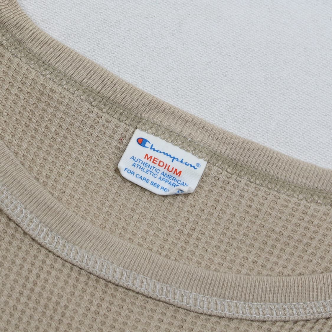 (착용컷) Champion 프린팅 와플 티셔츠 (남성용 M) 상품이미지5