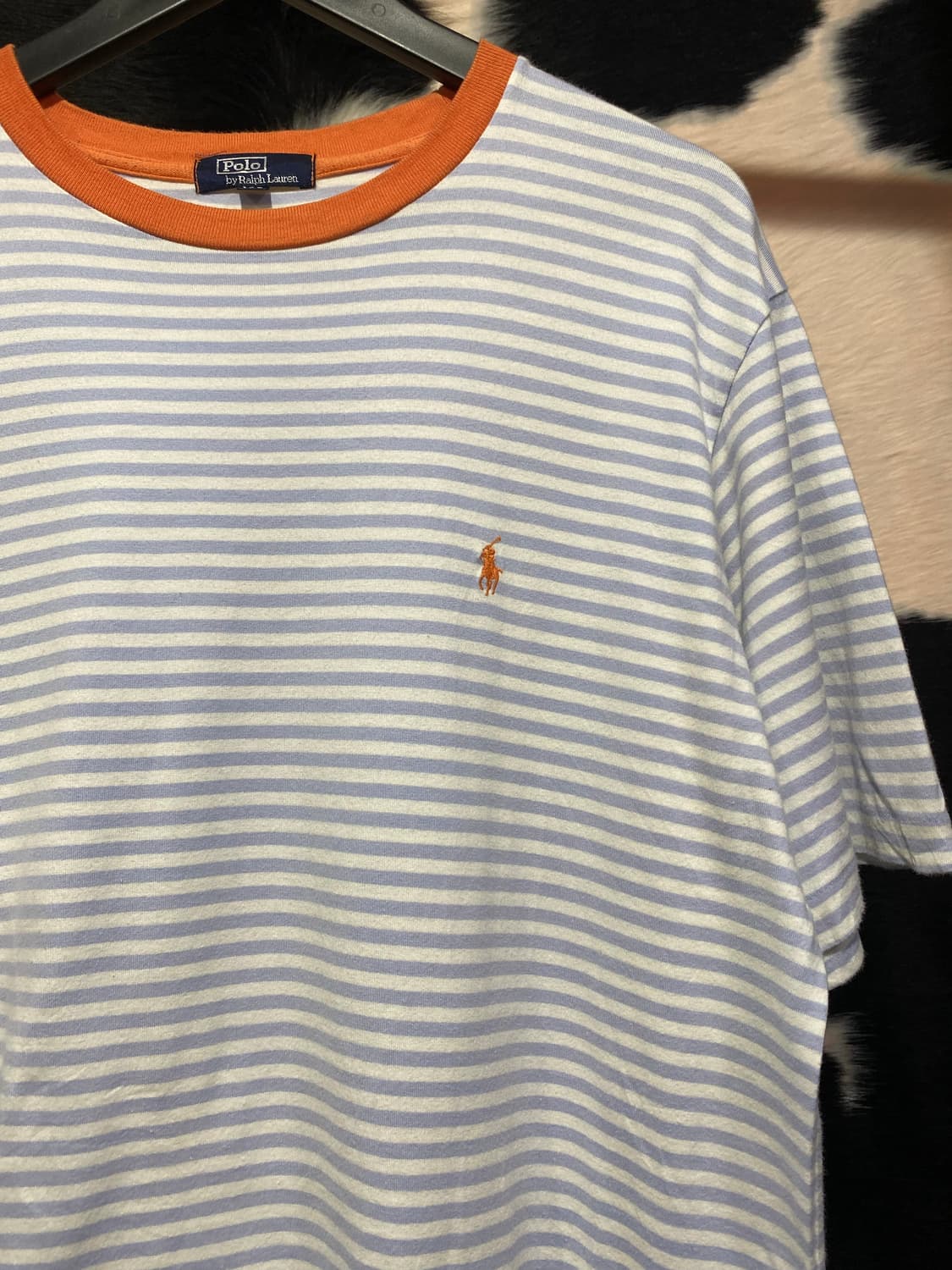 Polo Ralph Lauren 스카이블루 스트라이프 반팔 티셔츠 상품이미지3