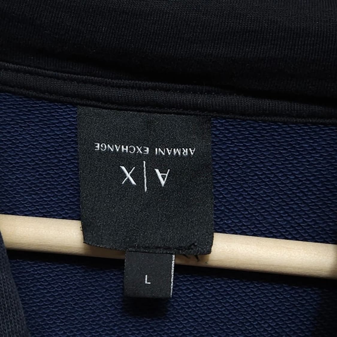 100 ARMANI 아르마니 익스체인지 카모 후드티 루즈핏 네이비 상품이미지6