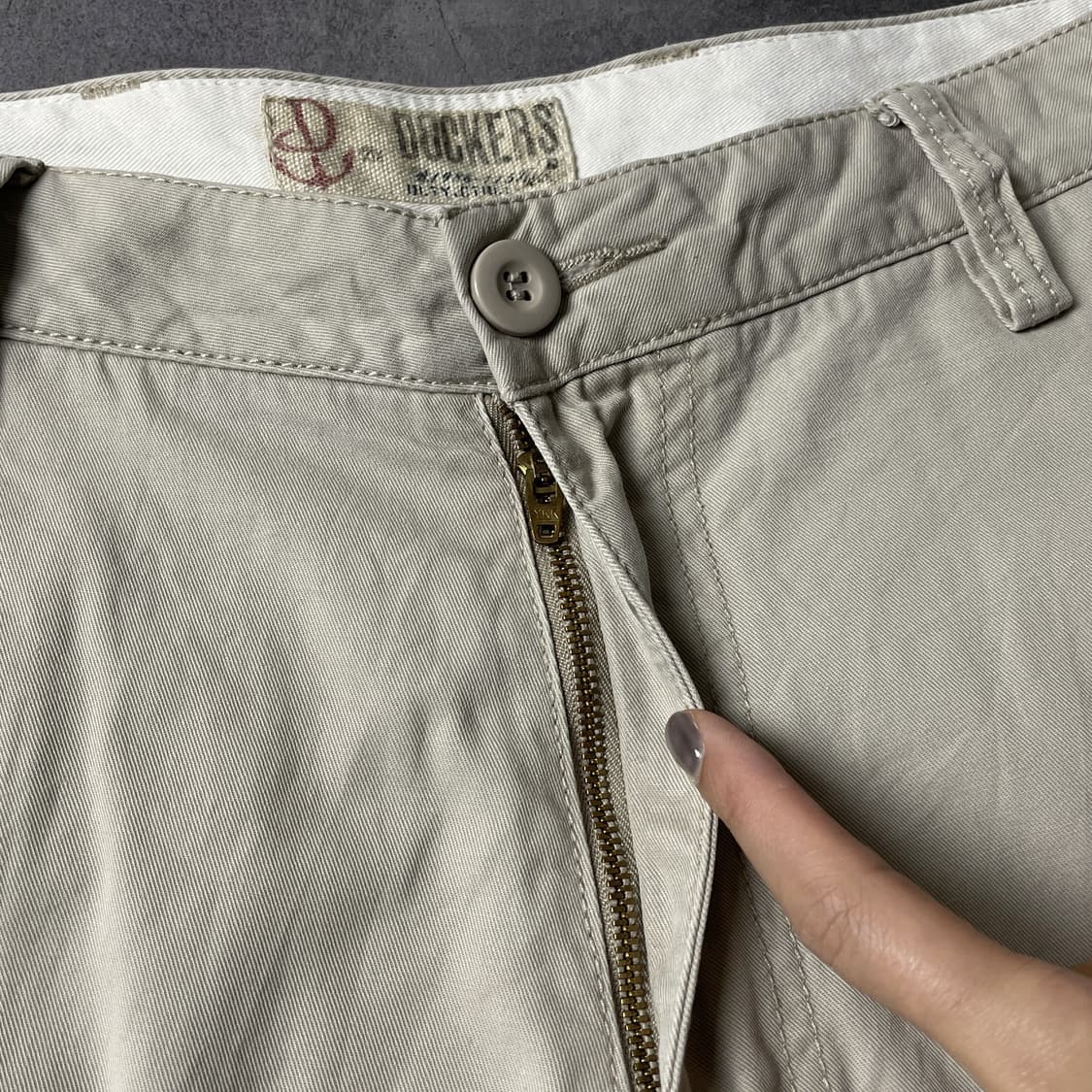 DOCKERS 다커즈 빈티지 베이지 코튼 카고 하프팬츠 A00727 상품이미지3