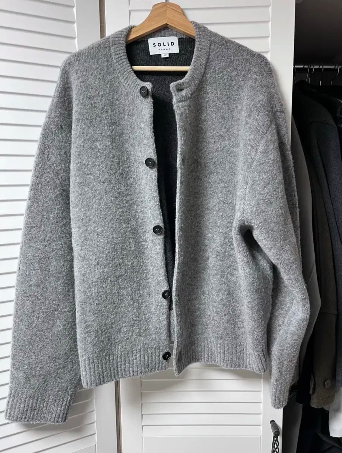 [50]솔리드옴므 니트 가디건 상품이미지1