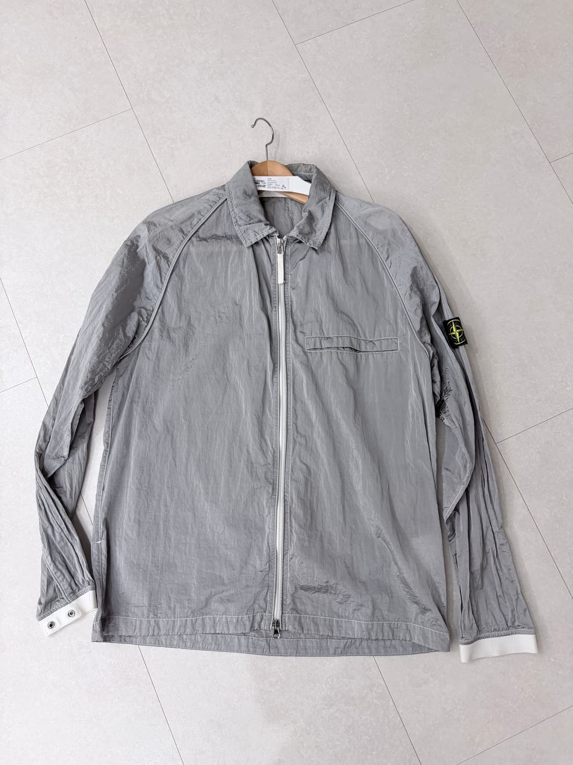 스톤 아일랜드 12321 나일론 메탈 오버셔츠 아이스 상품이미지1