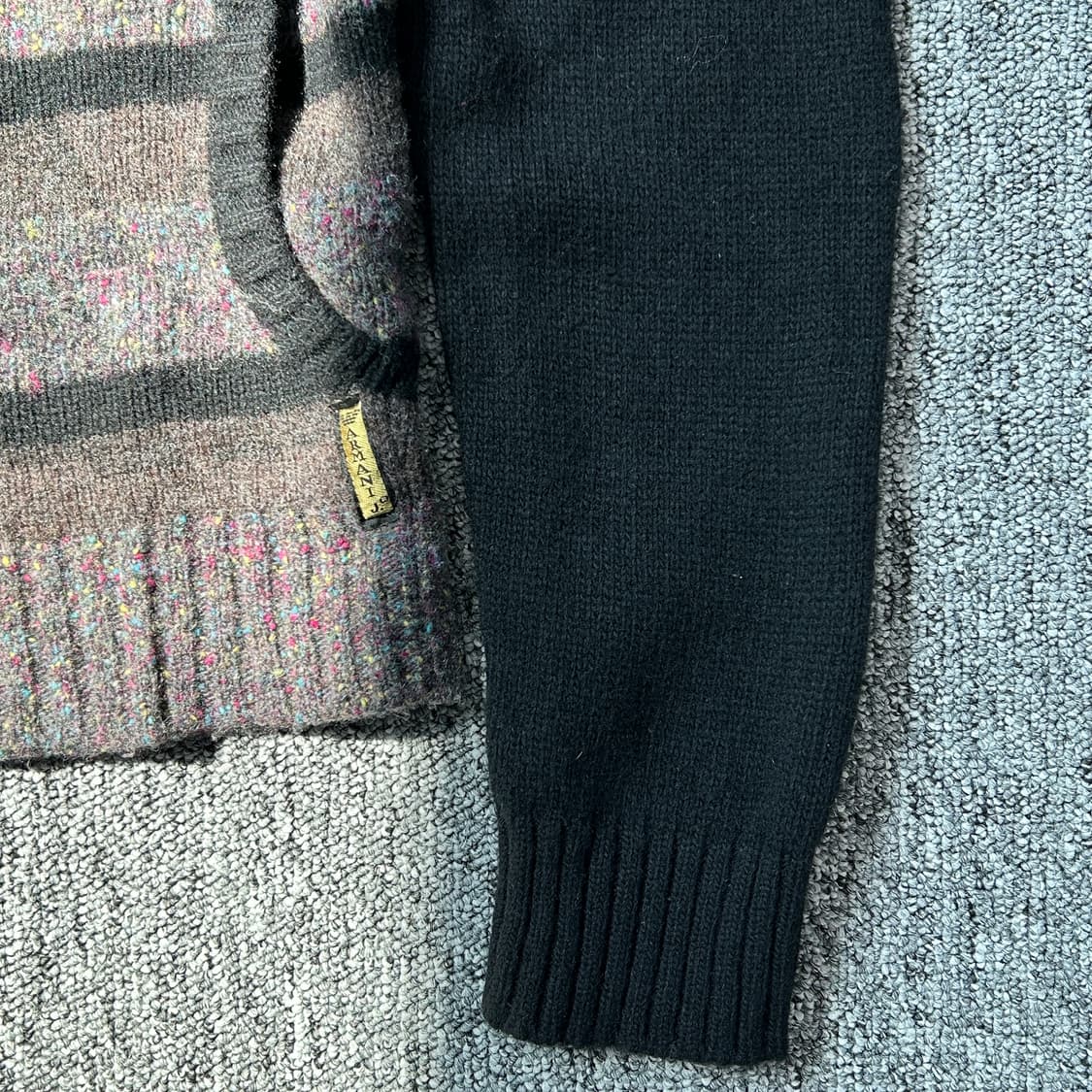 아르마니 진스 실루엣 니트 집업 상품이미지3