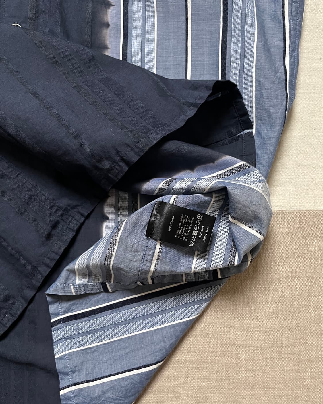 Suzusan stripe dye shirt 스즈산 스트라이프 다잉 셔츠 상품이미지6