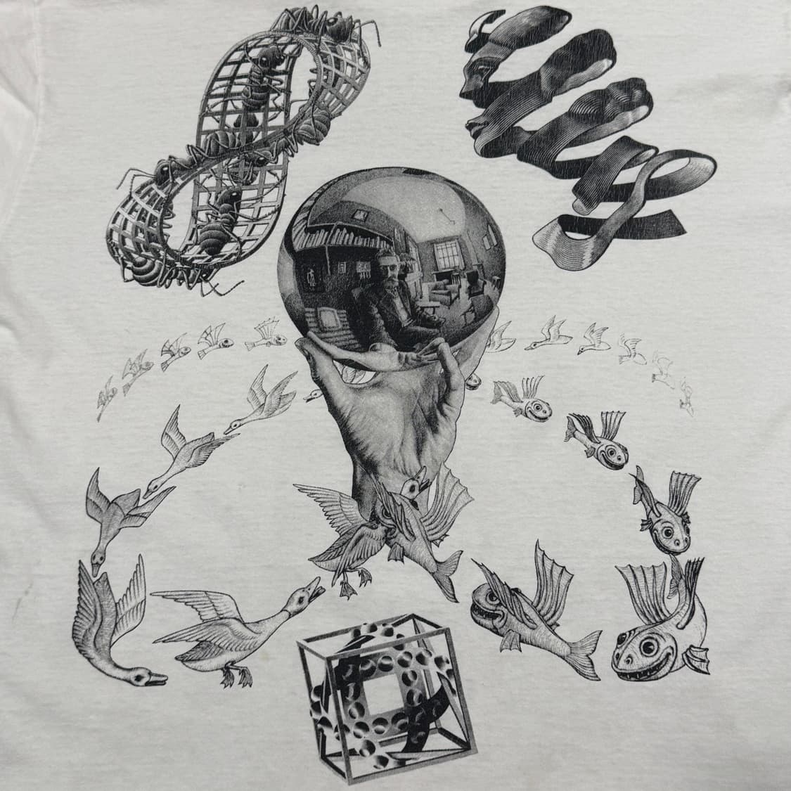 빈티지 90s M.C Escher Art tee 롱 슬리브 상품이미지4