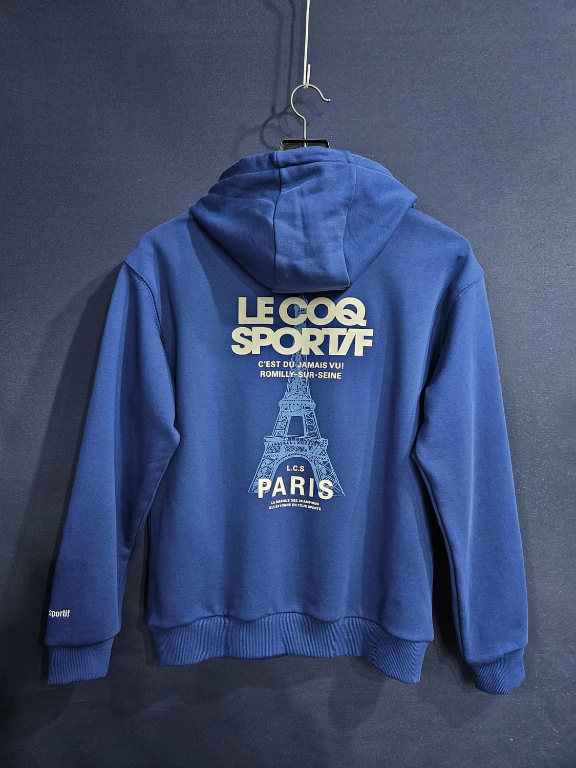 르꼬끄 블루컬러 남성 세미오버핏 95 후드티  상품이미지2