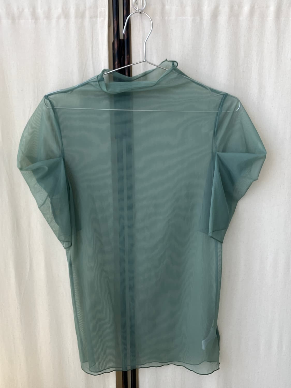 mint sheer frill layered half t-shirt 상품이미지8