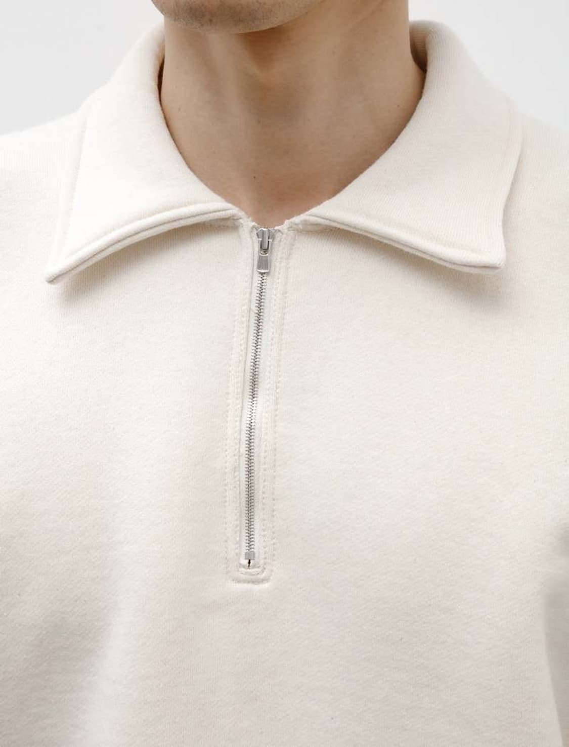 타이가 타카하시 LOT 611 하프 집업 스웨트 셔츠 아이보리 상품이미지9