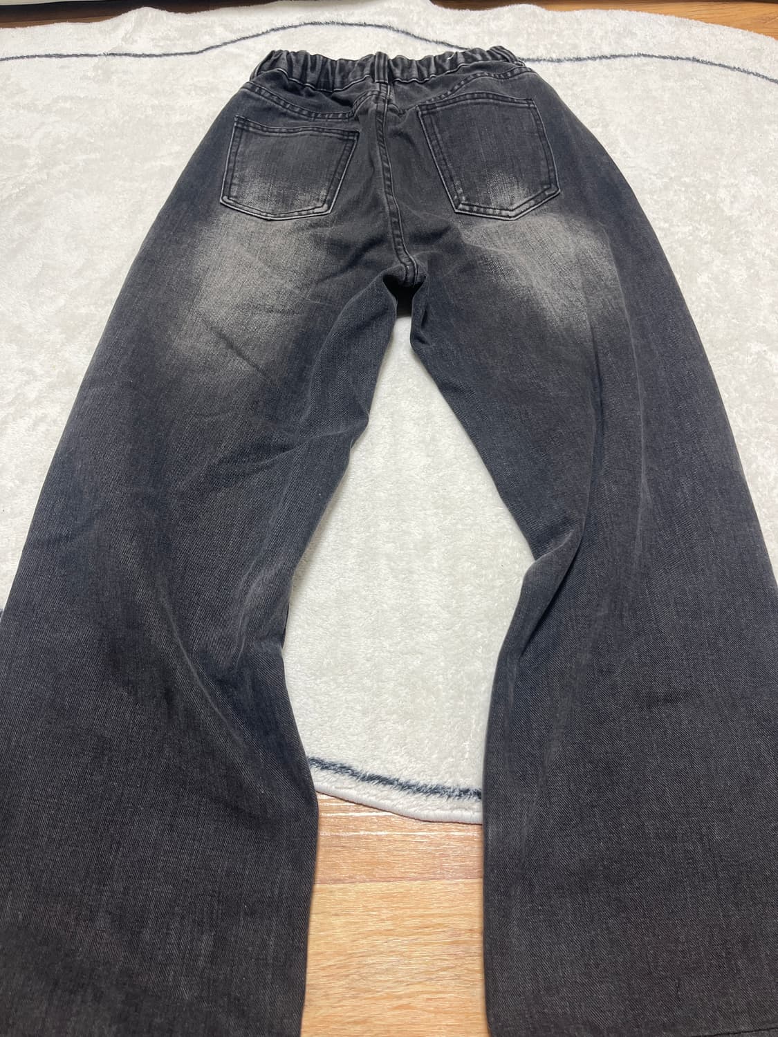 흑청 와이드 데님 팬츠 S 상품이미지2