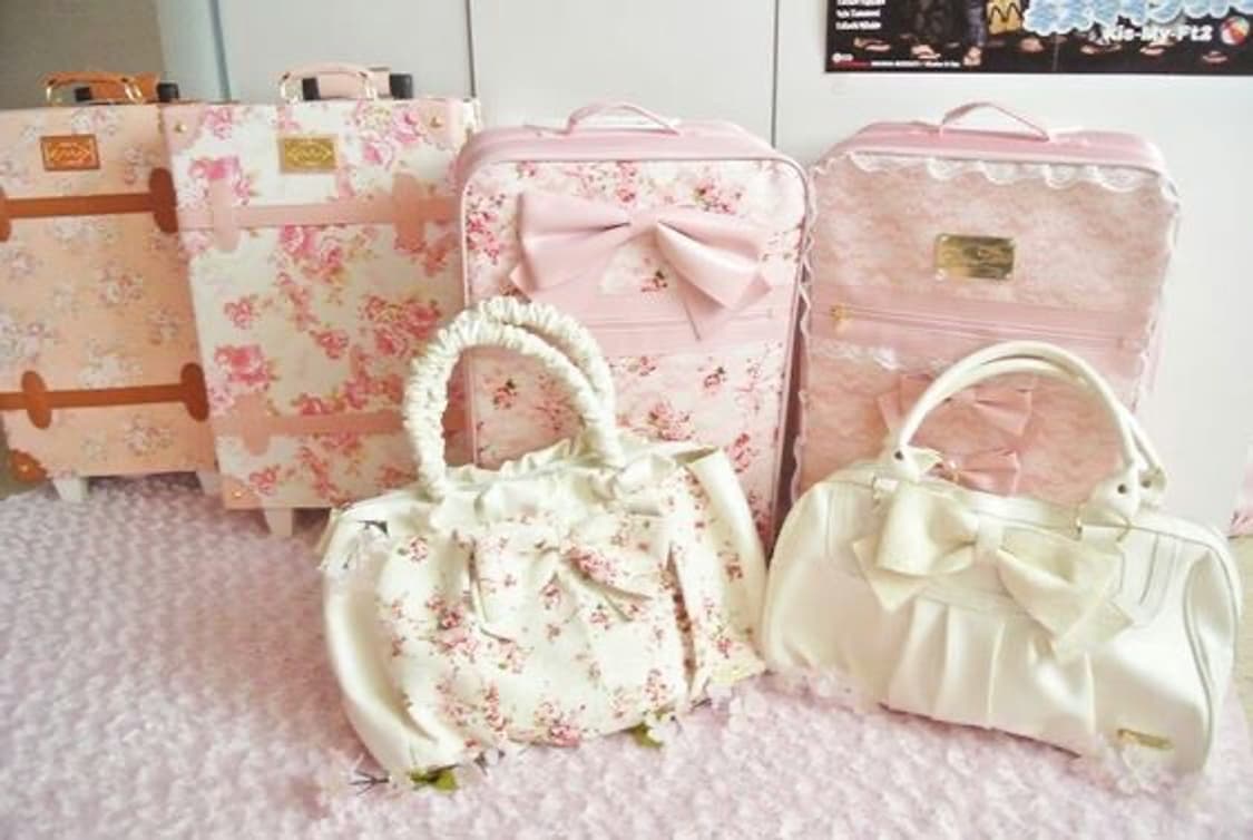 리즈리사 고전 플라워 리본 핸드백 라떼갸루 히메갸루 히메카지 핀터깔 상품이미지2