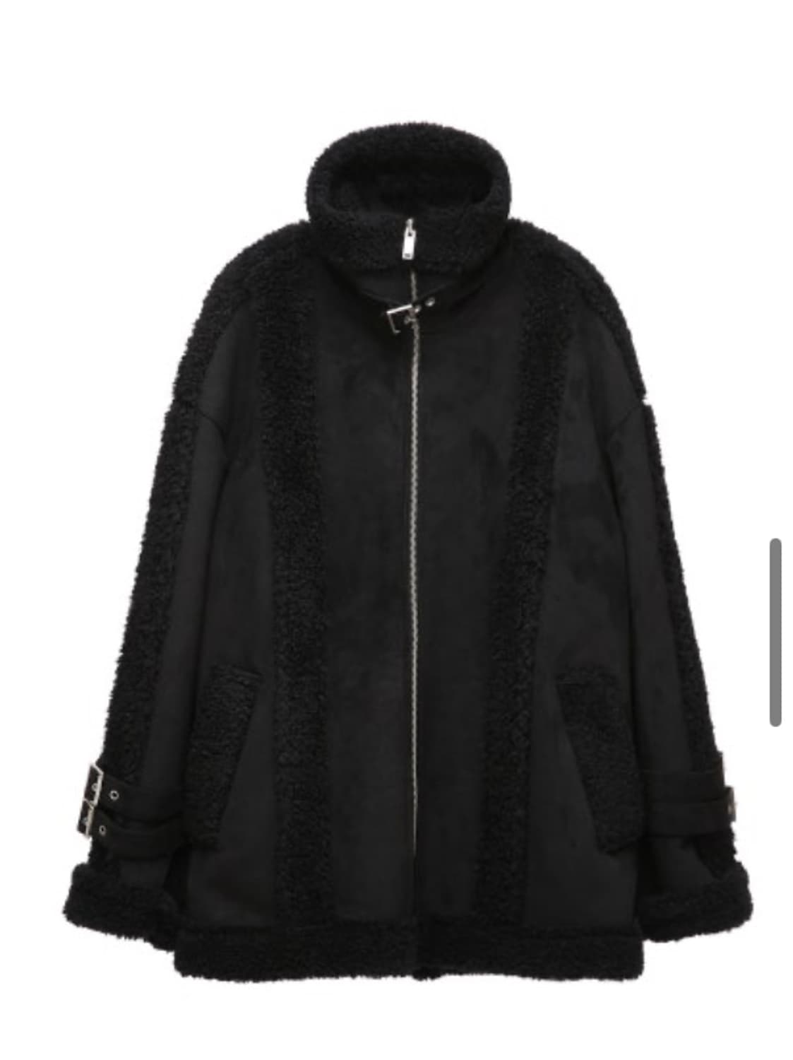 sjyp 블랙 무스탕자켓 상품이미지4