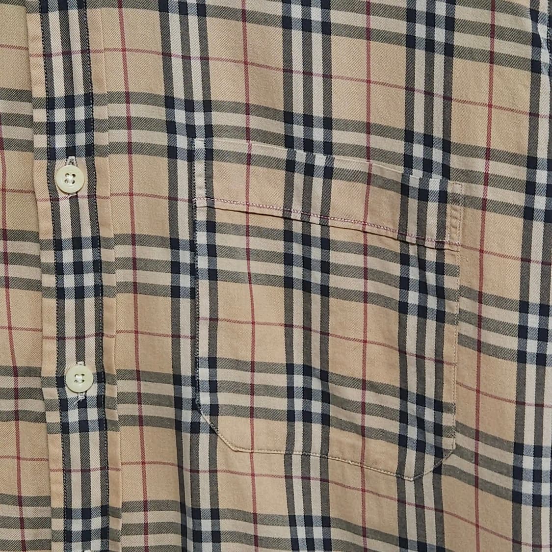 105)BURBERRY 버버리 노바체크 반팔 셔츠 상품이미지4