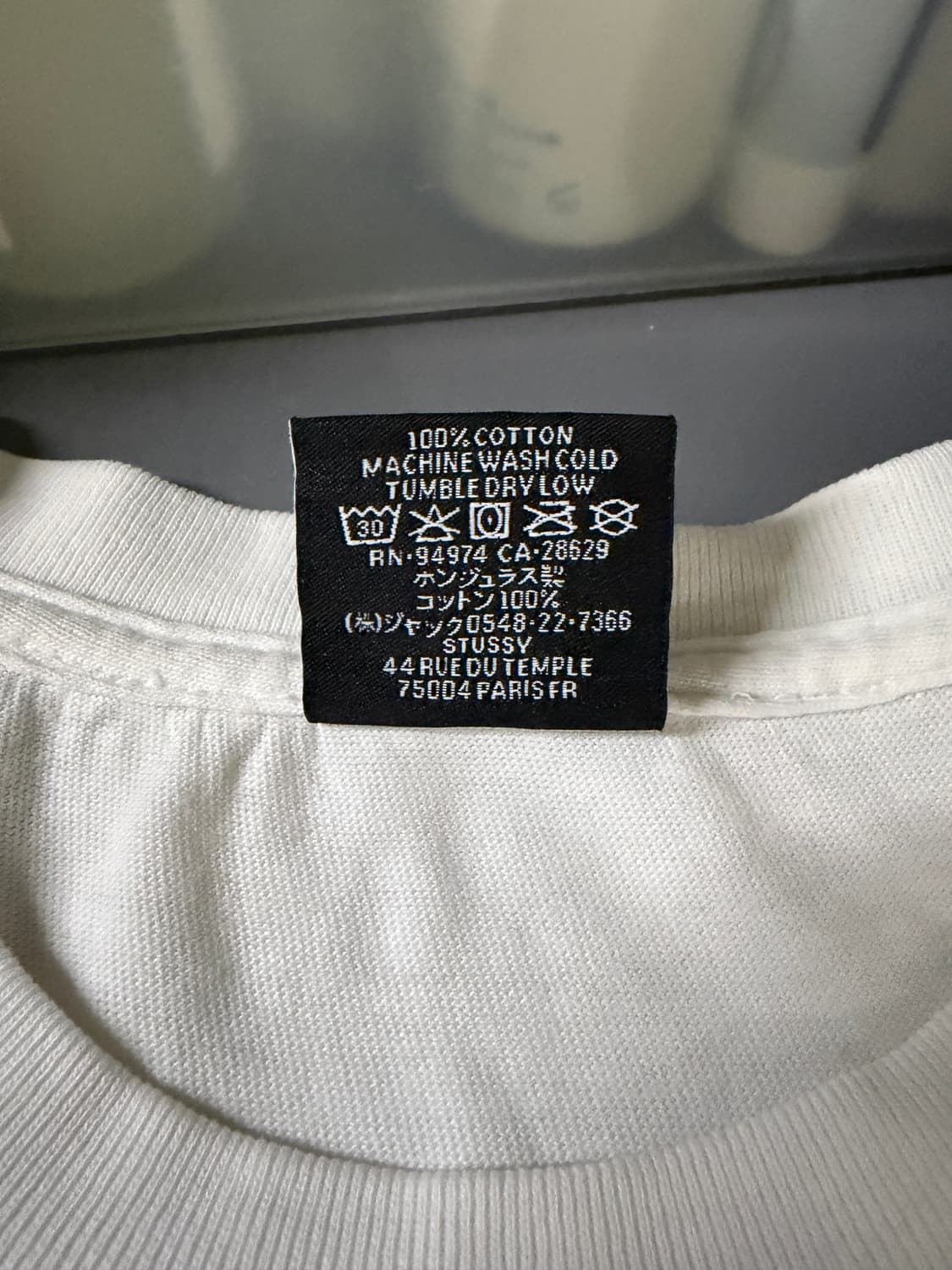 스투시 아워레가시 반팔 M 화이트 상품이미지6