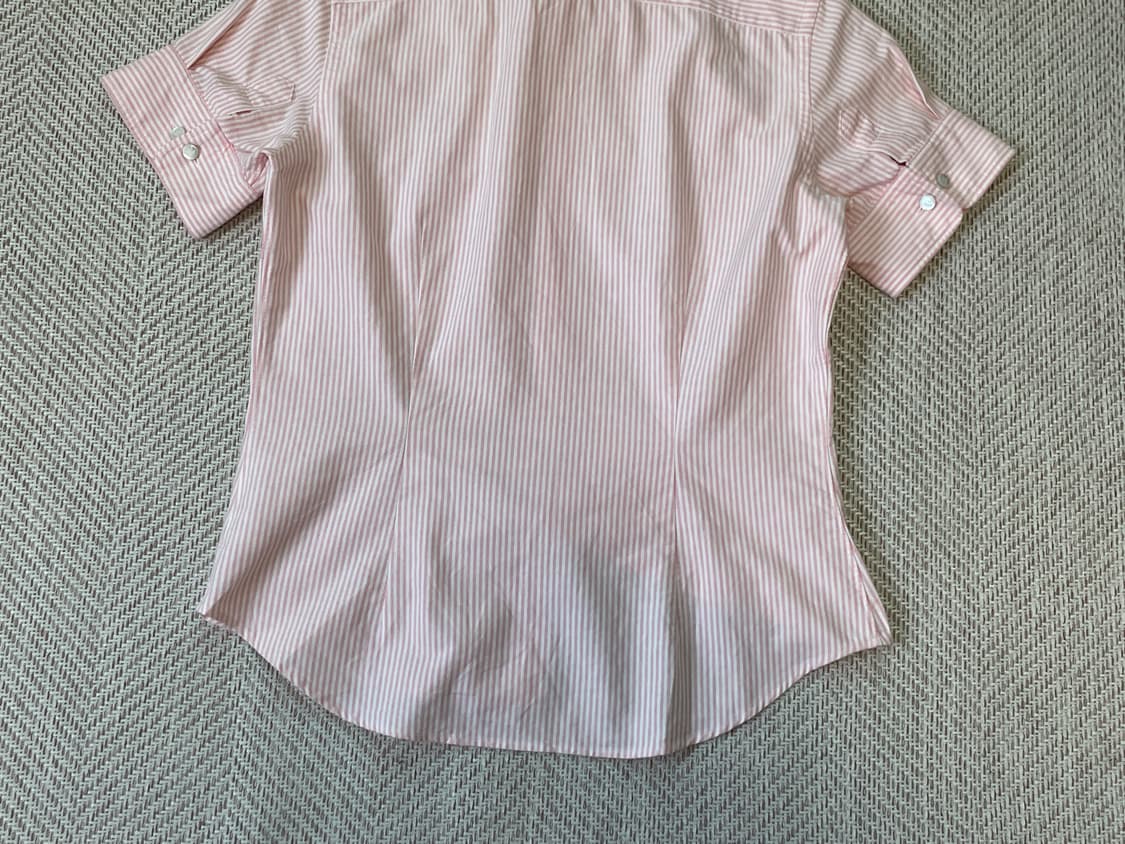 폴로랄프로렌 핑크 스트라이프 체크 반팔셔츠  상품이미지7