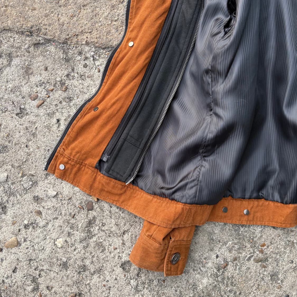 빈티지 다크 머스타드 레이어링 자켓 상품이미지10