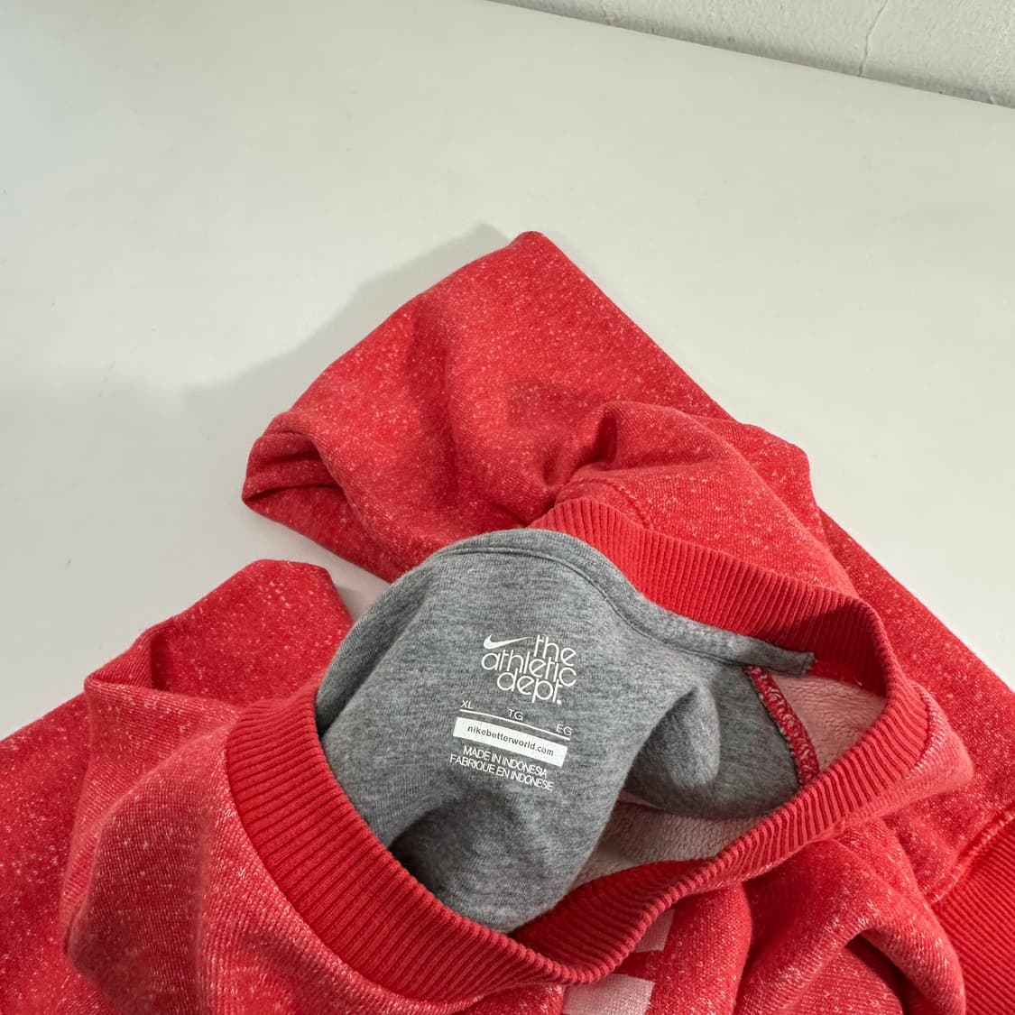 XL 105 나이키 나염코랄 나그랑 빅로고 코튼 맨투맨 상품이미지3