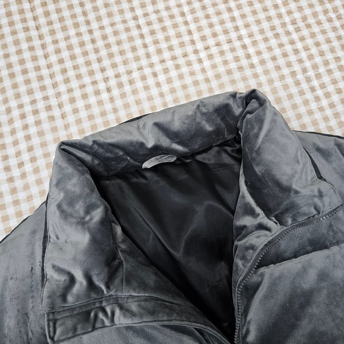 스파오 벨벳 푸퍼 패딩 남자100 상품이미지2