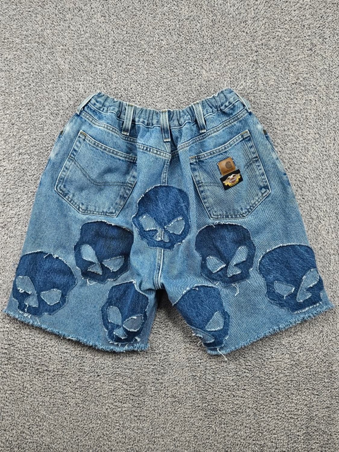 칼하트X할리데이비슨 커스텀 데님 쇼츠 반바지 ( 42" ) / 11645 상품이미지4